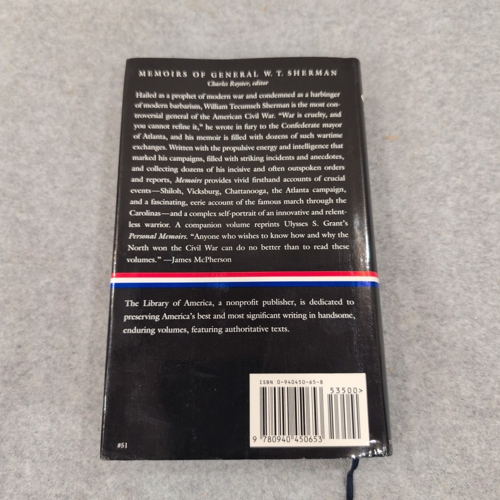 Sherman Memoirs of General W.T. Sherman Library of America Hardcover Book 51 - Picture 2 of 5